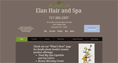 Desktop Screenshot of elanhairandspa.com